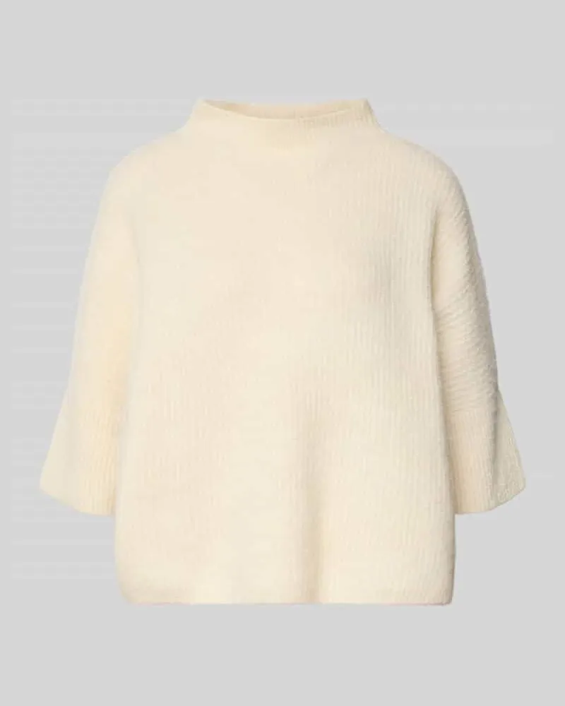 someday. Strickpullover aus Alpaka-Mix mit Stehkragen Modell 'Talene Offwhite
