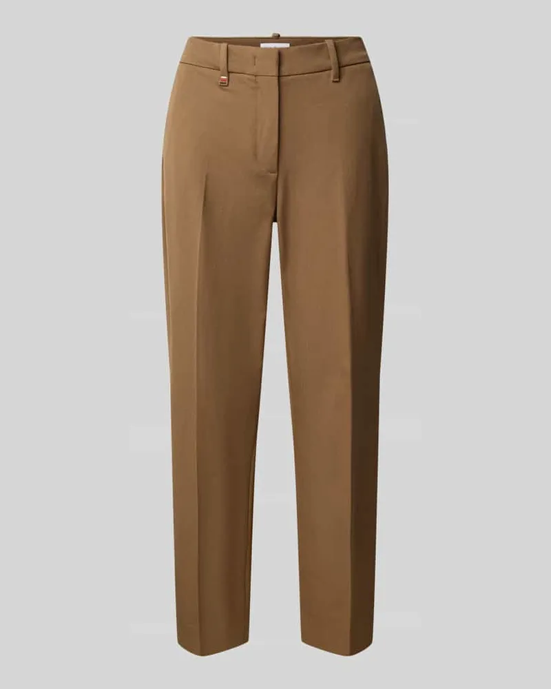 Tommy Hilfiger Regular Fit Hose mit Logo-Detail Taupe