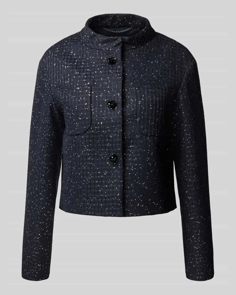 Max Mara Regular Fit Kurzblazer aus Baumwoll-Mix Modell 'OUMO Marine