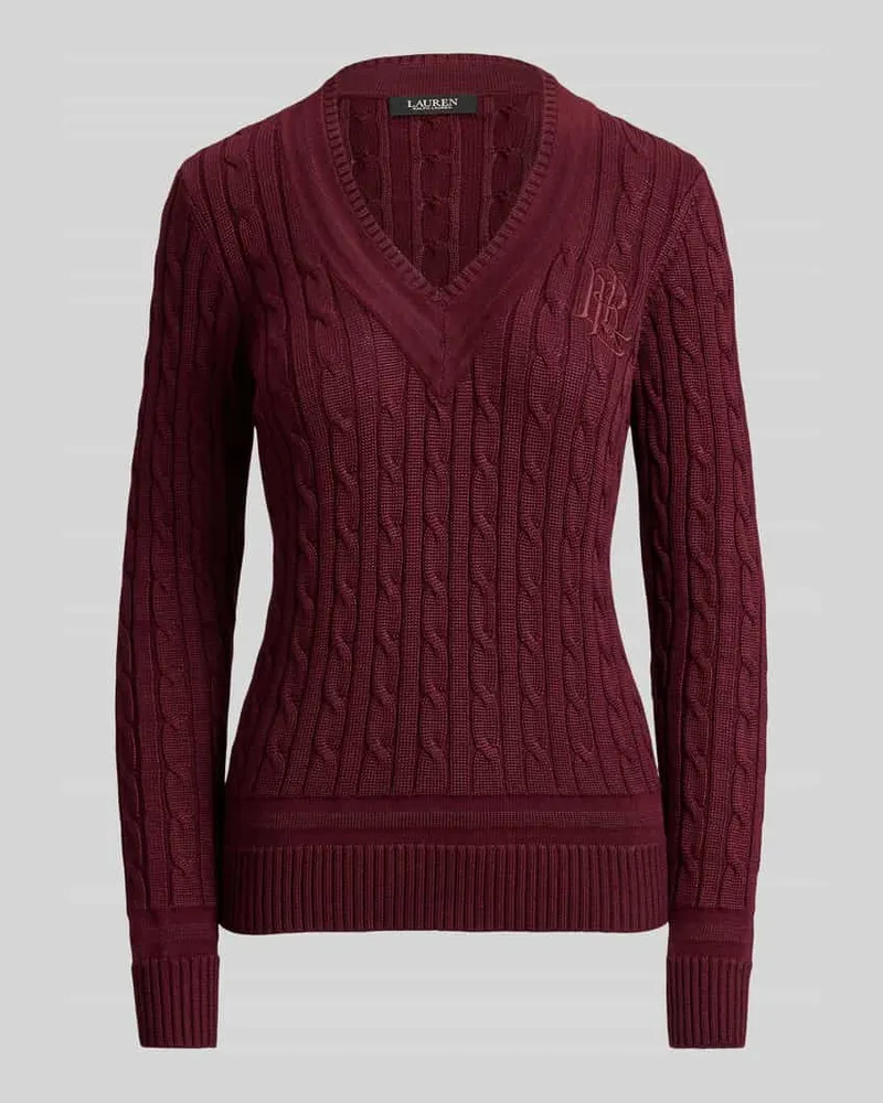 Ralph Lauren Pullover mit Logo-Stitching Modell 'MEREN Bordeaux