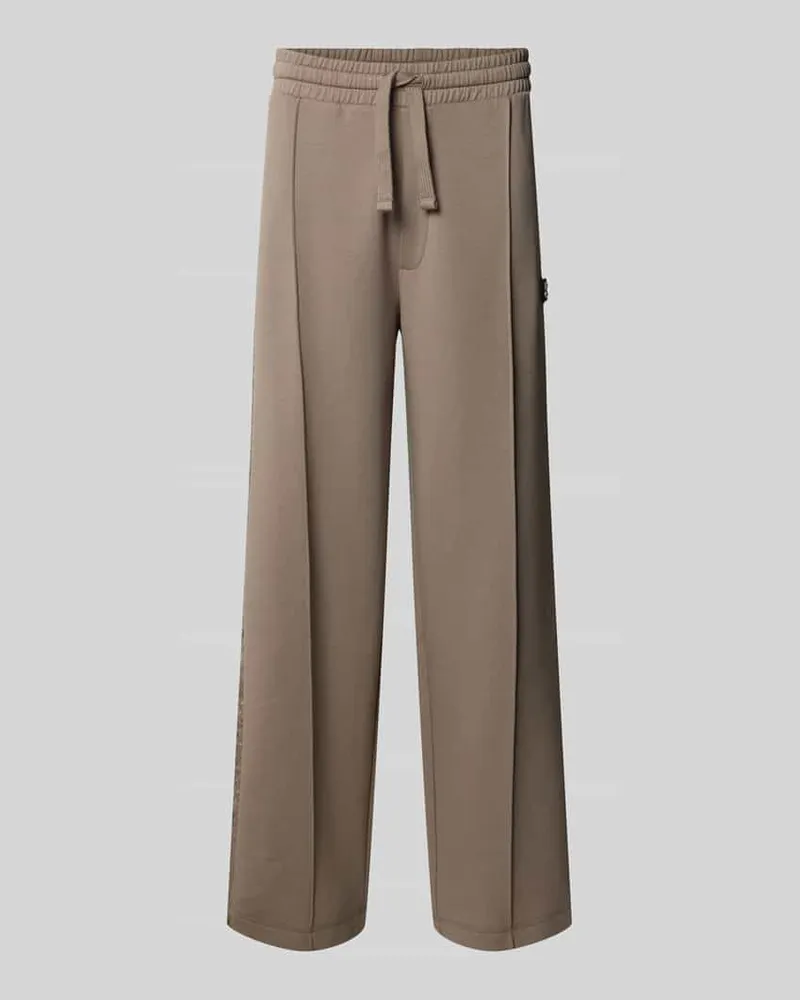 HUGO BOSS Comfort Fit Sweatpants aus Baumwoll-Mix Modell 'DROSPANT Hellbraun