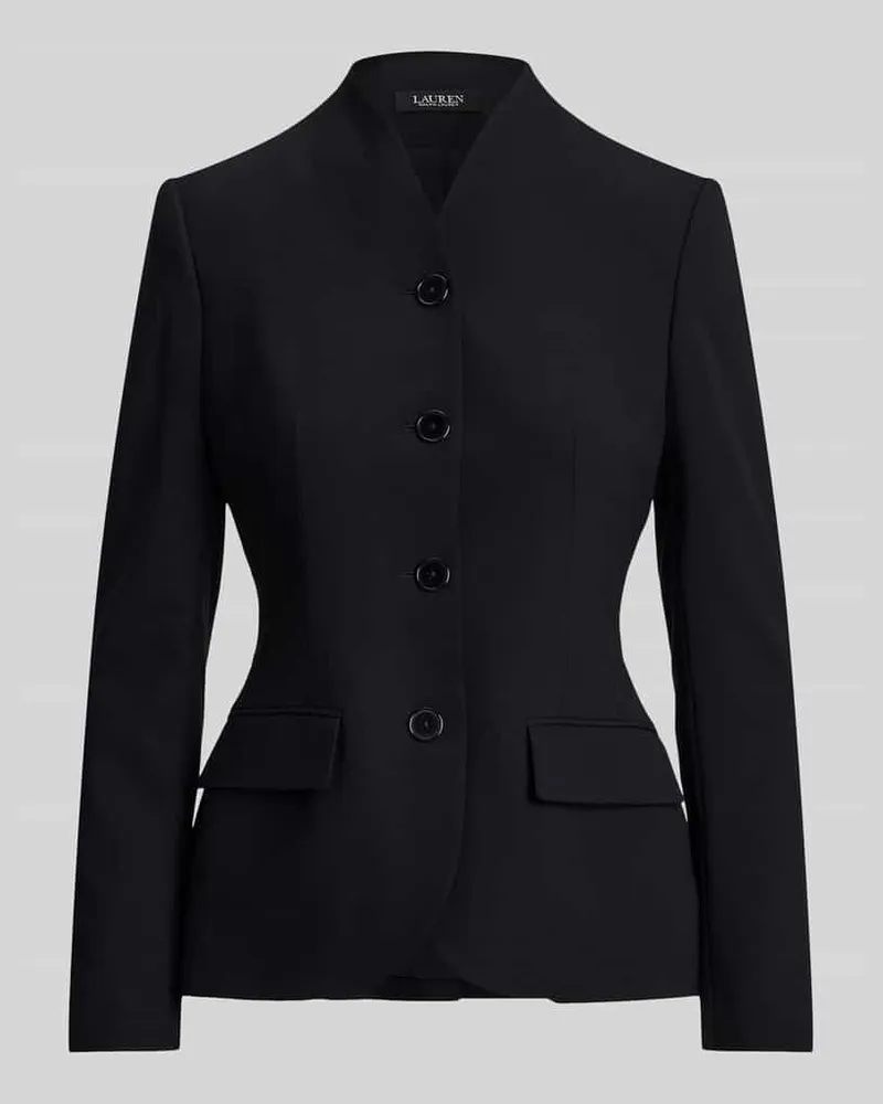 Ralph Lauren Slim Fit Kurzblazer aus Woll-Mix Black