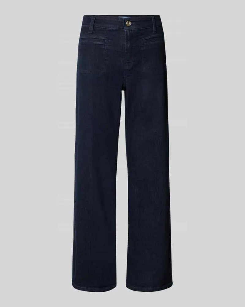 Cambio Jeans in verkürzter Passform Dunkelblau