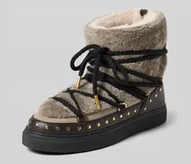 Snow Boots aus Leder mit Teddyfell Modell 'CURLY ROCK