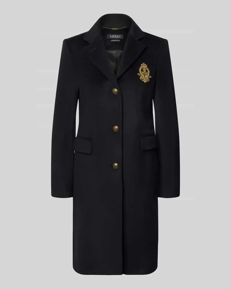 Ralph Lauren Regular Fit Mantel aus Woll-Kaschmir-Mix Black