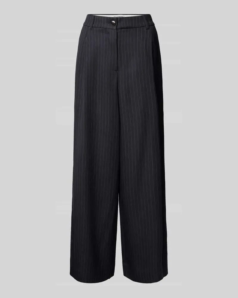 Essentiel Wide Leg Bundfaltenhose mit Viskose-Anteil Modell 'INVEST Marine