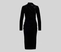 Midikleid aus Samt mit Raffungen Modell 'FELRAD