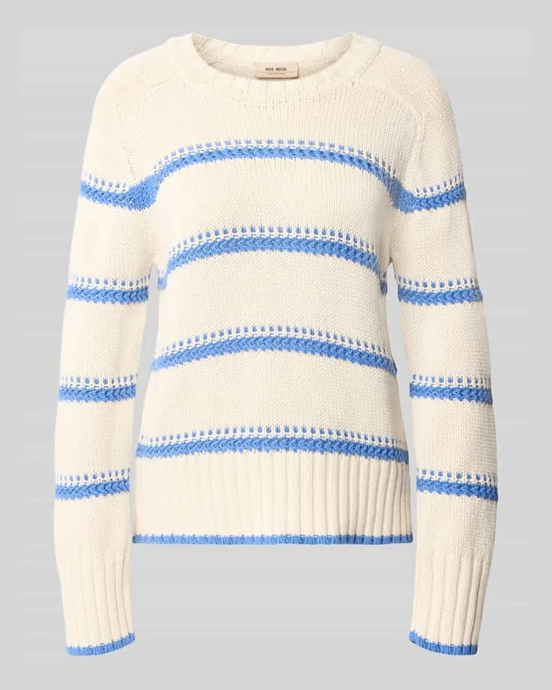 Mos Mosh Strickpullover mit Streifenmuster Modell 'Rola Bine Bleu