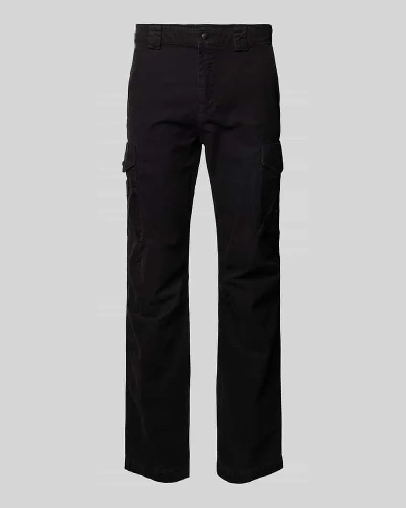 HUGO BOSS Regular Fit Cargohose mit Teilungsnähten Modell 'Sista Black