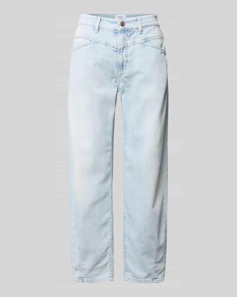 Cambio Regular Fit Barrel Jeans aus Baumwoll-MIx Modell 'ELIN Jeansblau