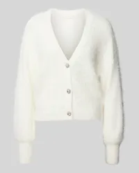 Guess Cardigan mit V-Ausschnitt Modell 'KEYLA Ecru