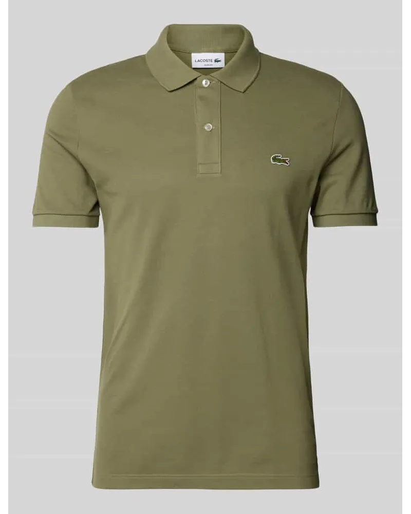 Lacoste Slim Fit Poloshirt mit Label-Badge Modell 'CORE Oliv