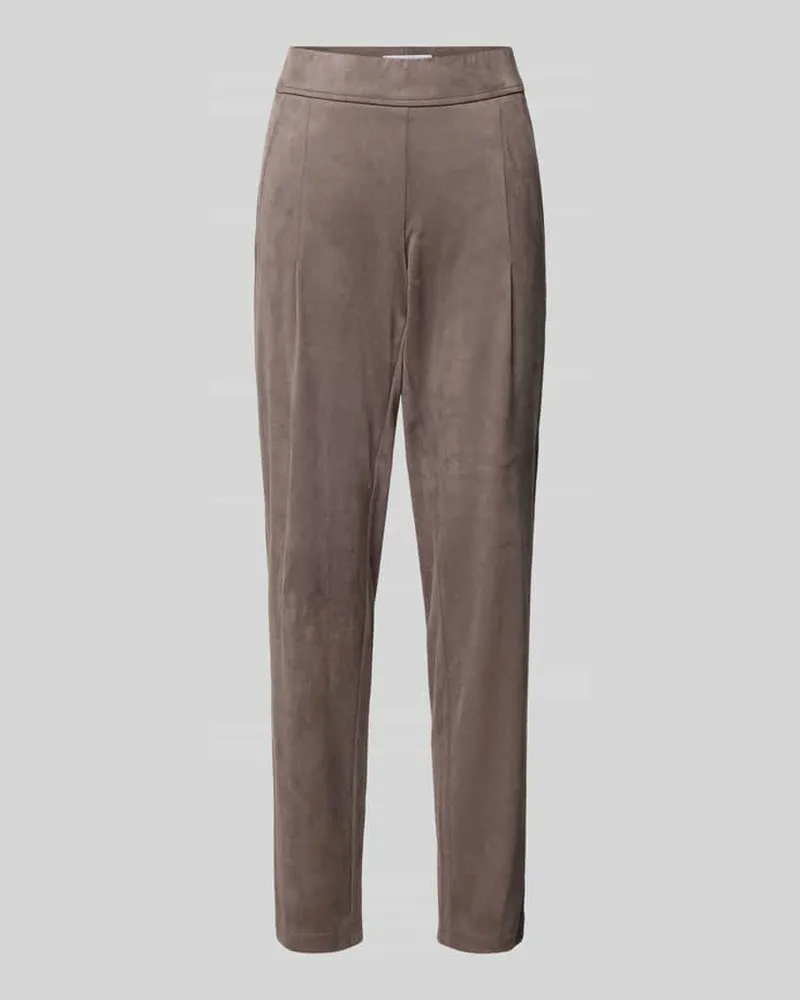 RAFFAELLO ROSSI  Slim Fit Hose mit Ziernähten Modell 'CANDICE Taupe