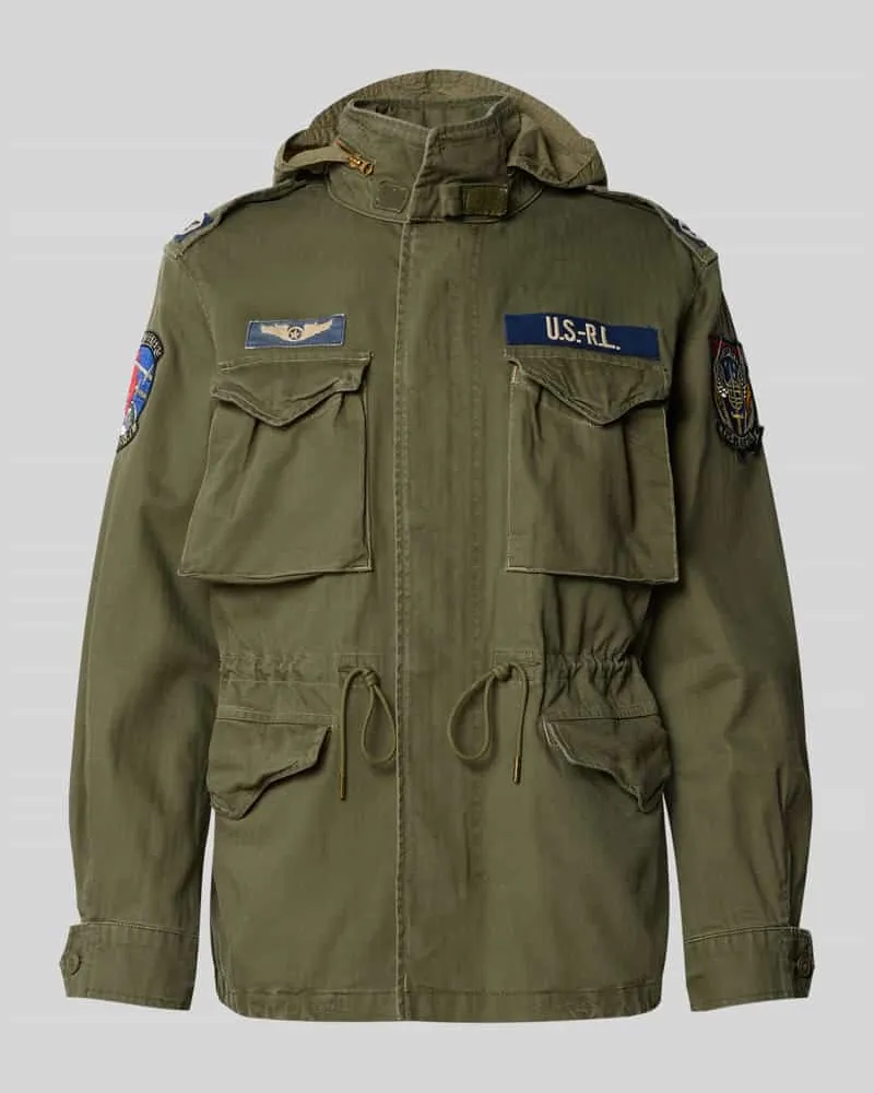 Ralph Lauren Fieldjacket mit Stehkragen Oliv