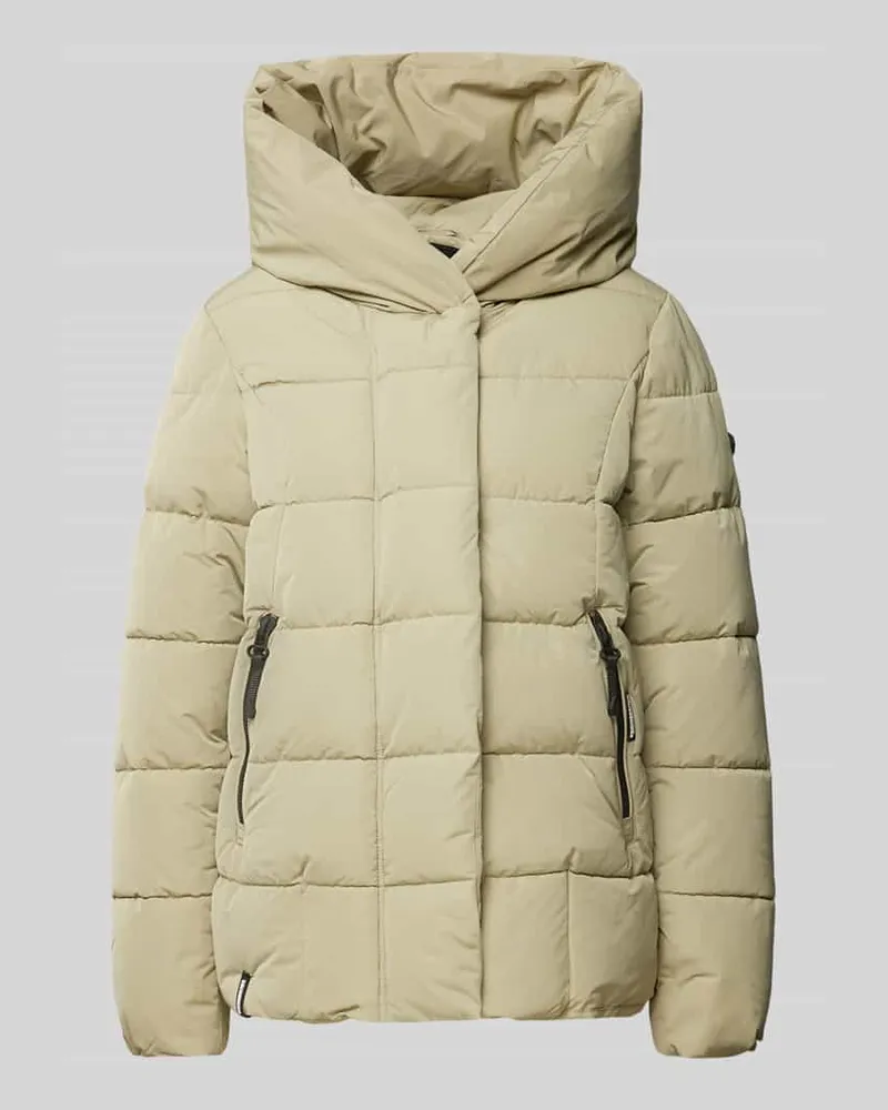 khujo Steppjacke mit Kapuze Modell 'CAMEA Hellgruen
