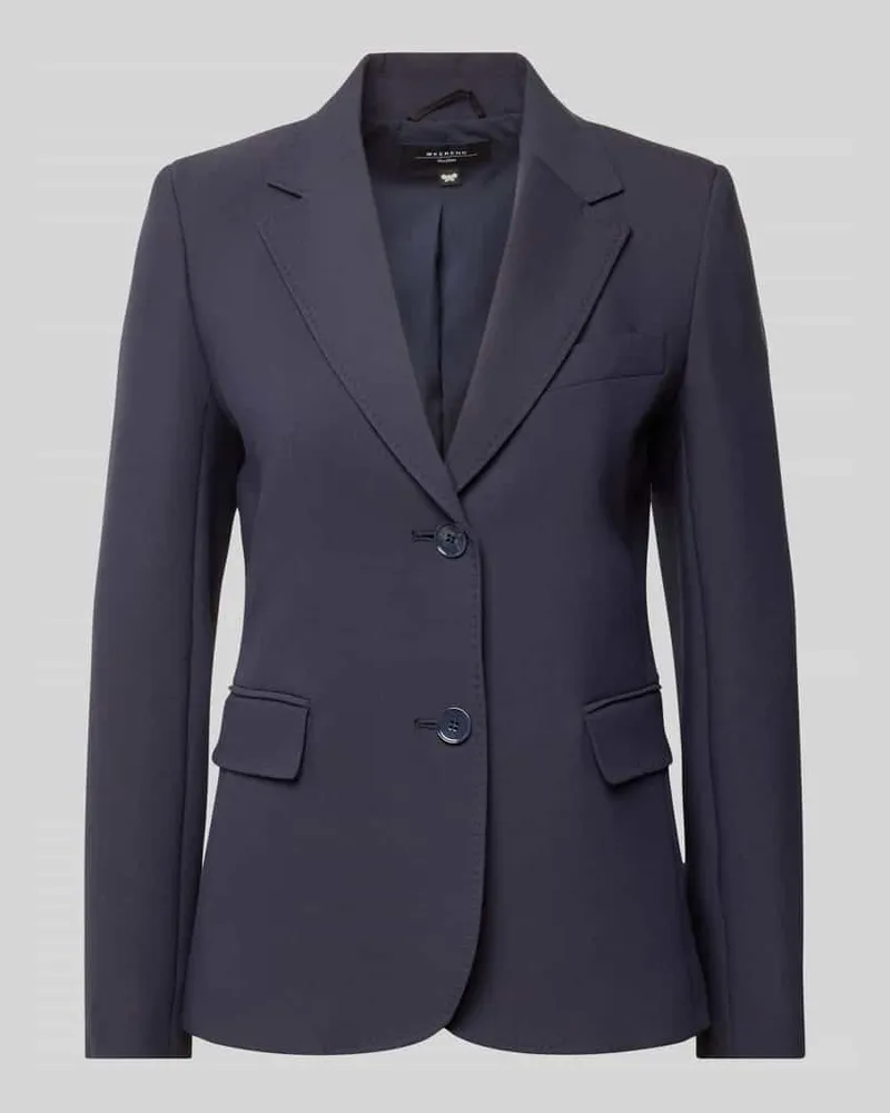 Max Mara Slim Fit Blazer mit Reverskragen Marine