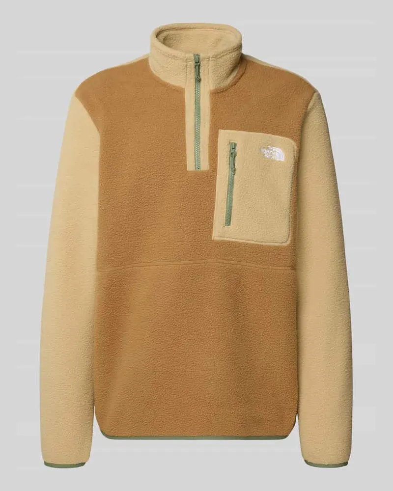 The North Face Sweatshirt mit Stehkragen Camel