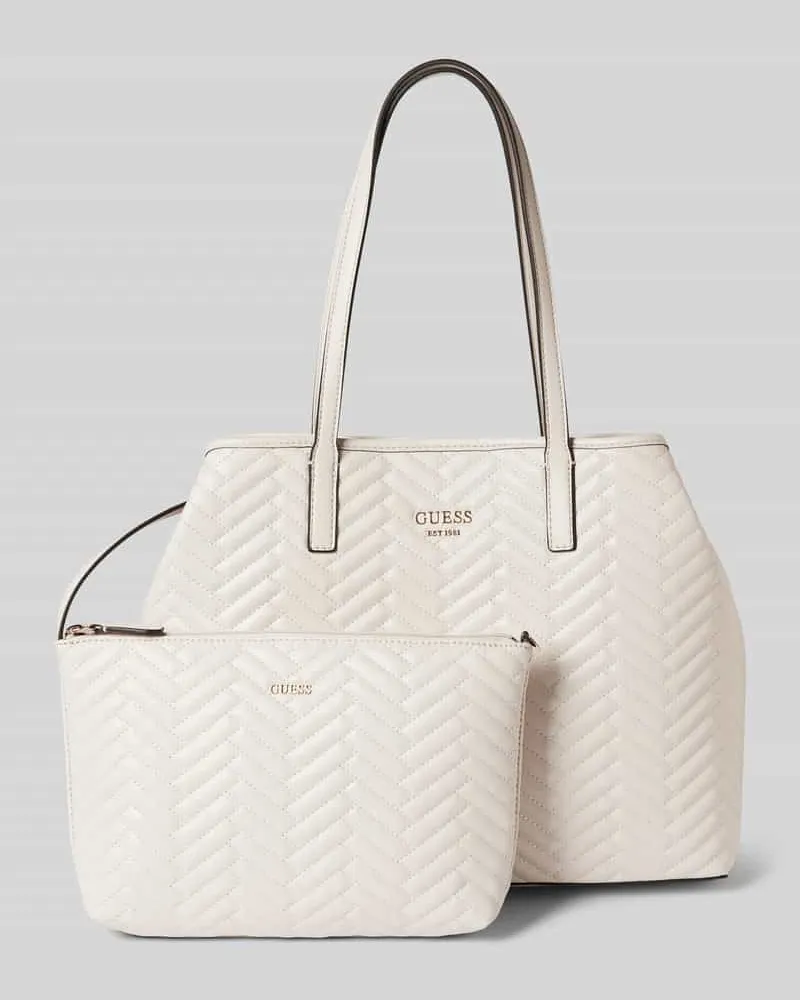 Guess Handtasche mit Steppnähten Modell 'VIKKY II Stein
