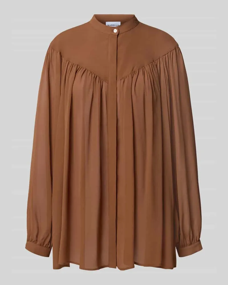 MARELLA Relaxed Fit Bluse aus reiner Viskose Modell 'Bravo Hellbraun