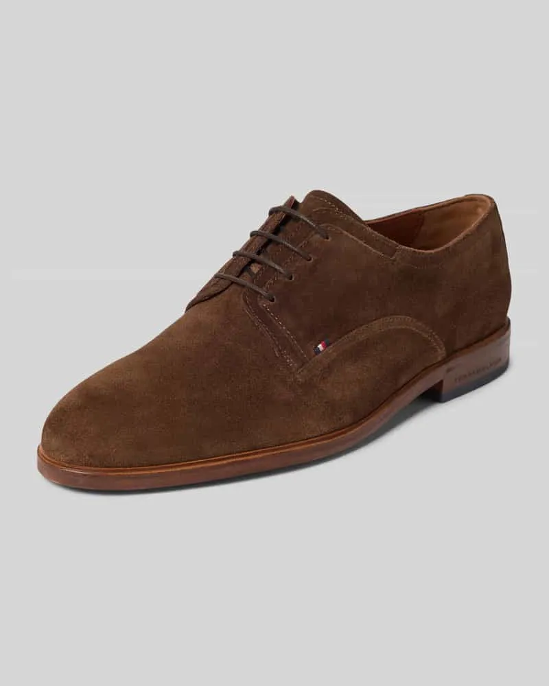 Tommy Hilfiger Business Schuhe aus Wildleder Dunkelbraun