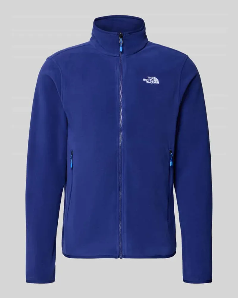 The North Face Fleecejacke mit Logo-Stitching und Stehkragen Modell 'GLACI Royal