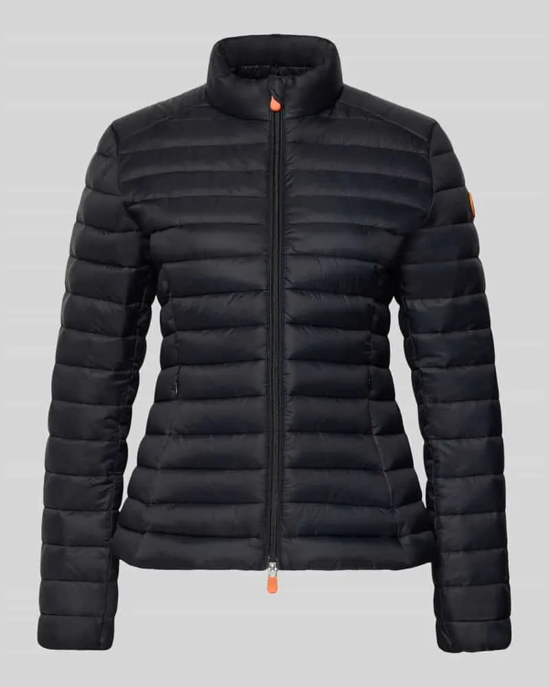 Save The Duck Slim Fit Steppjacke mit gefüttertem Stehkragen Modell 'Carly Black