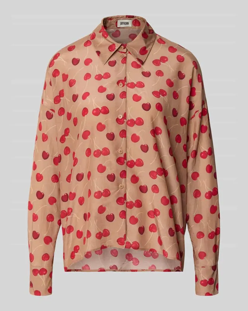 Drykorn Hemdbluse mit Knopfleiste Modell 'CLOELIA Beige