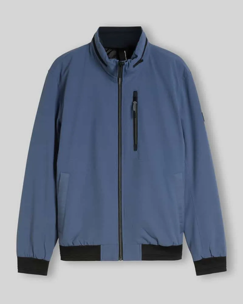 Tom Tailor Regular Fit Blouson aus wasserdichtem Stoff Blau