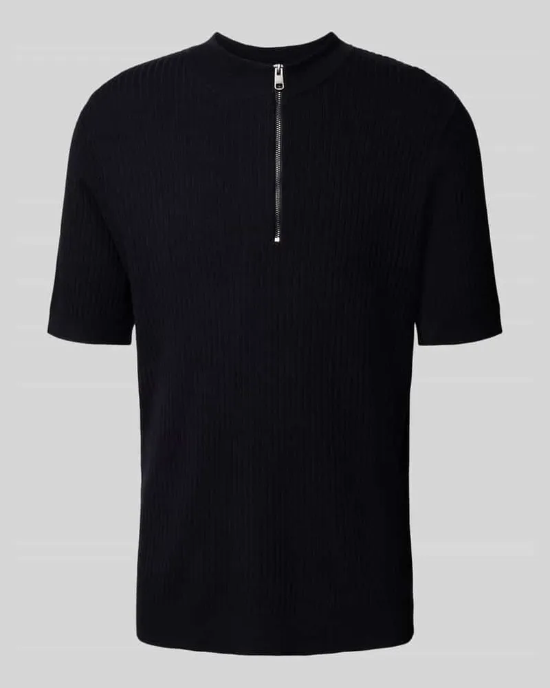 cinque Strickshirt mit Reißverschluss Modell 'Phil Marine