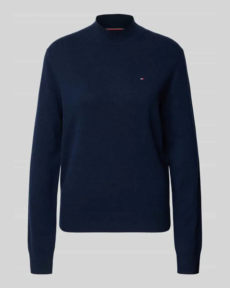 Tommy Hilfiger Regular Fit Pullover aus Woll-Kaschmir-Mix Marine