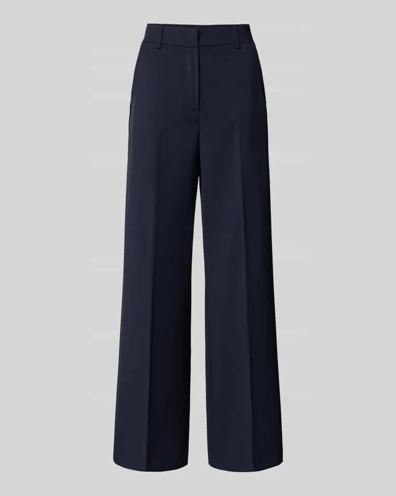 Max Mara Regular Fit Stoffhose aus reiner Schurwolle Modell 'VISIVO Marine