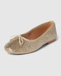 Steve Madden Ballerinas mit Ziersteinbesatz Gold