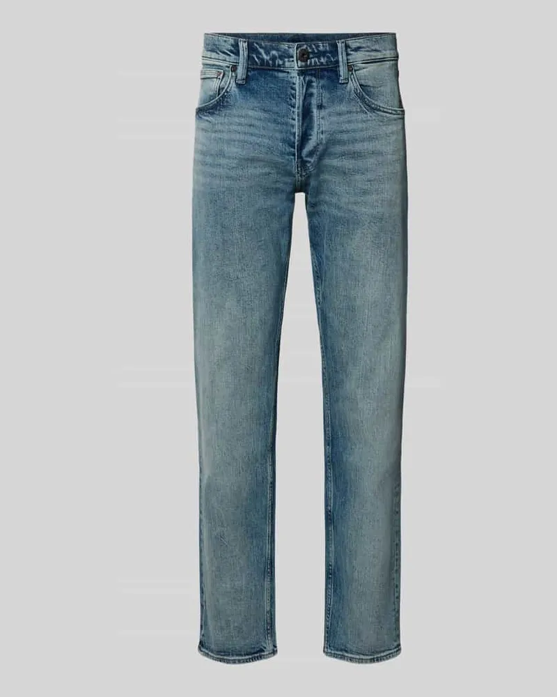G-STAR RAW Slim Fit Jeans aus Baumwoll-Mix Modell 'Streem Jeansblau