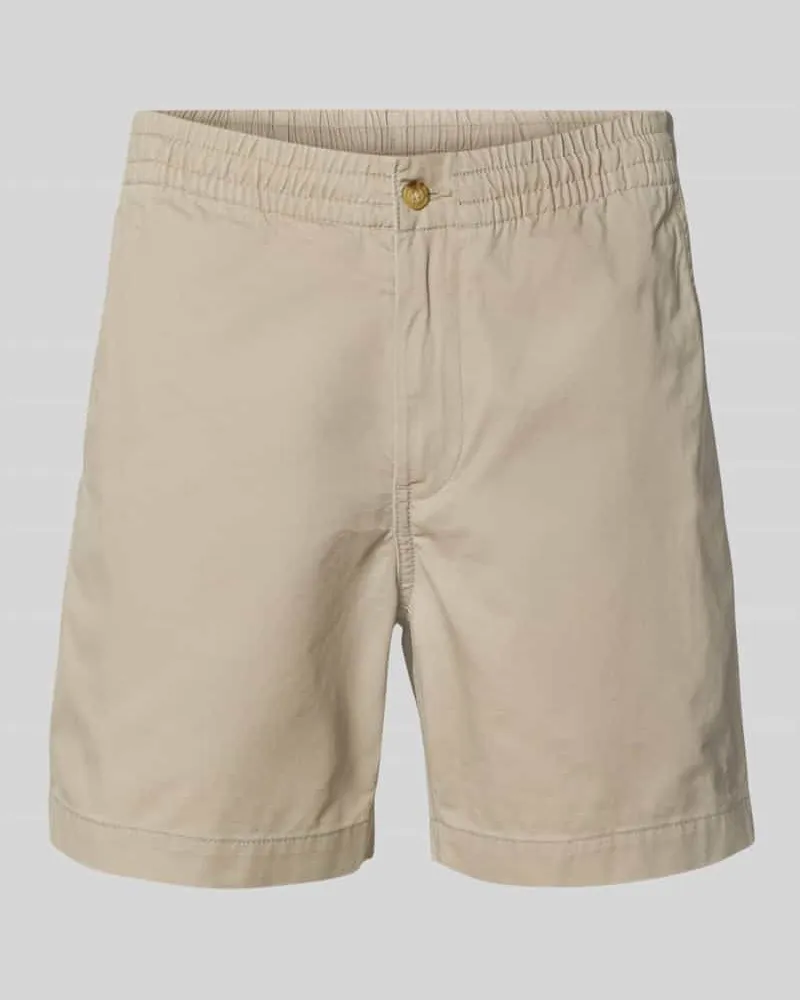 Ralph Lauren Shorts mit Label-Stitching und elastischem Bund Beige