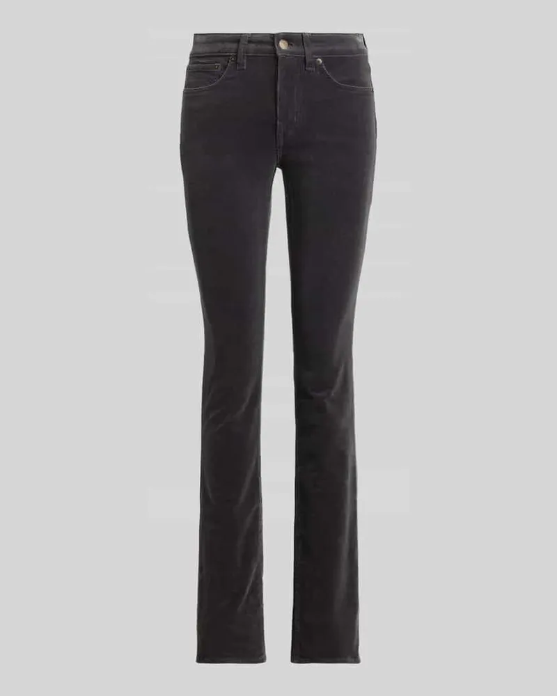 Ralph Lauren Straight Leg Hose aus Baumwollmix Anthrazit