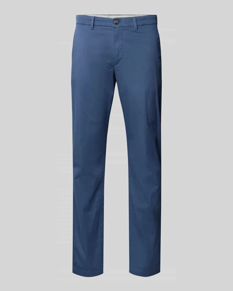 Tommy Hilfiger Straight Fit Chino aus Baumwoll-Mix Blau