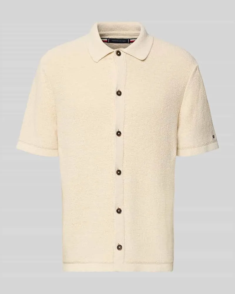 Tommy Hilfiger Regular Fit Freizeithemd aus Bio-Baumwoll-Mix Sand