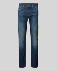 HUGO BOSS Slim Fit Jeans im 5-Pocket-Design Modell 'Delaware Jeansblau