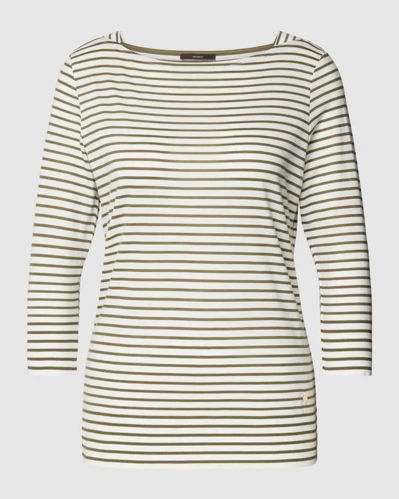 windsor. Longsleeve mit Streifenmuster Oliv