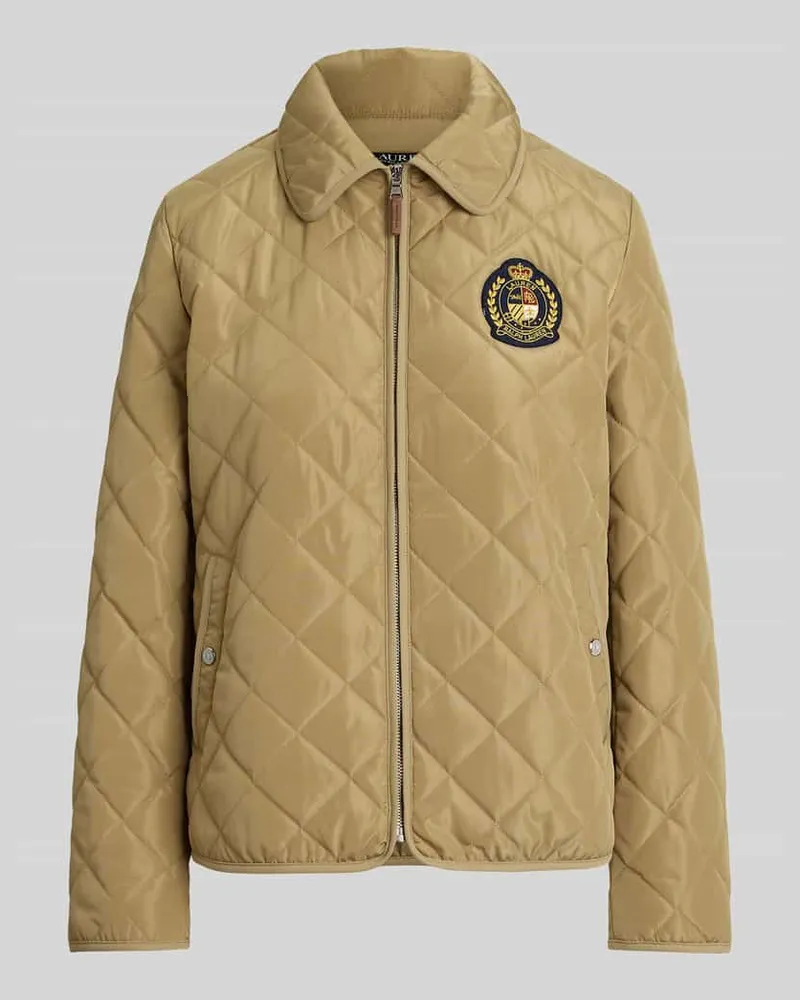 Ralph Lauren Regular Fit Steppjacke mit Wappen-Stickerei Sand