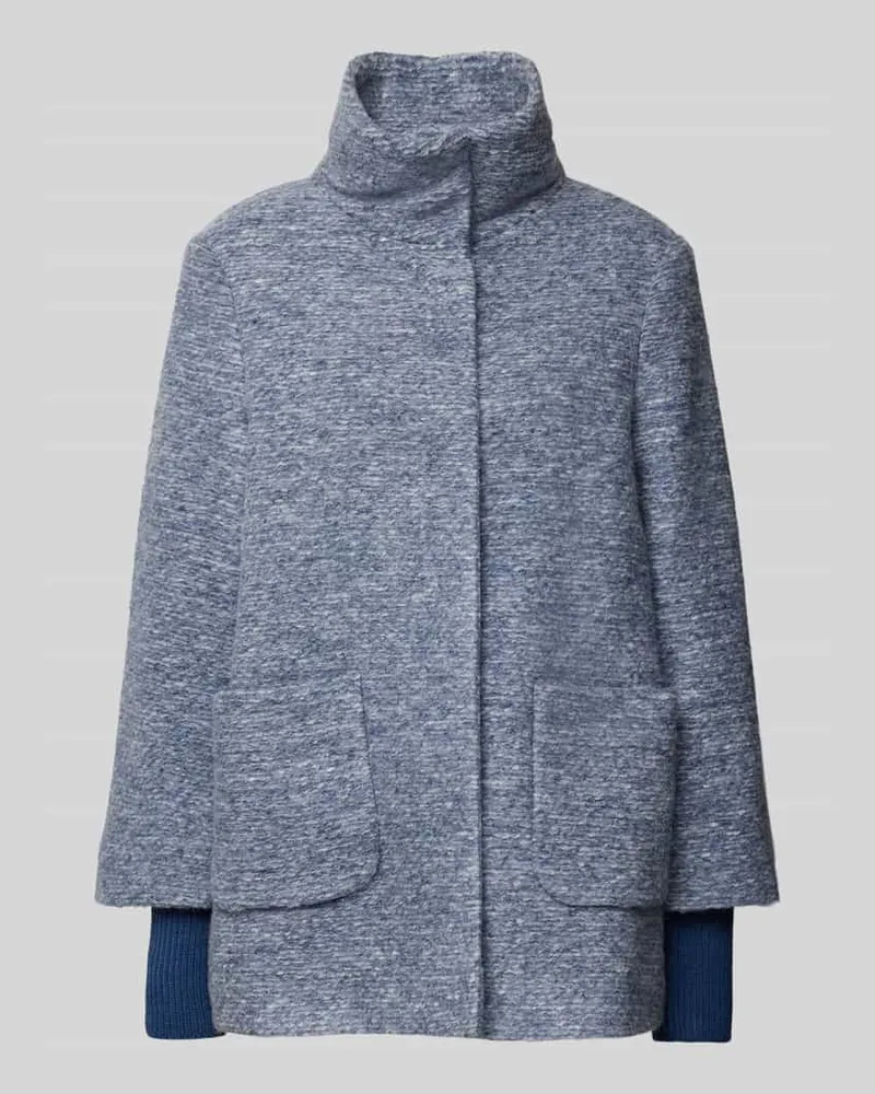 Milo Coats Wolljacke mit Stehkragen Modell 'Olivia Blau