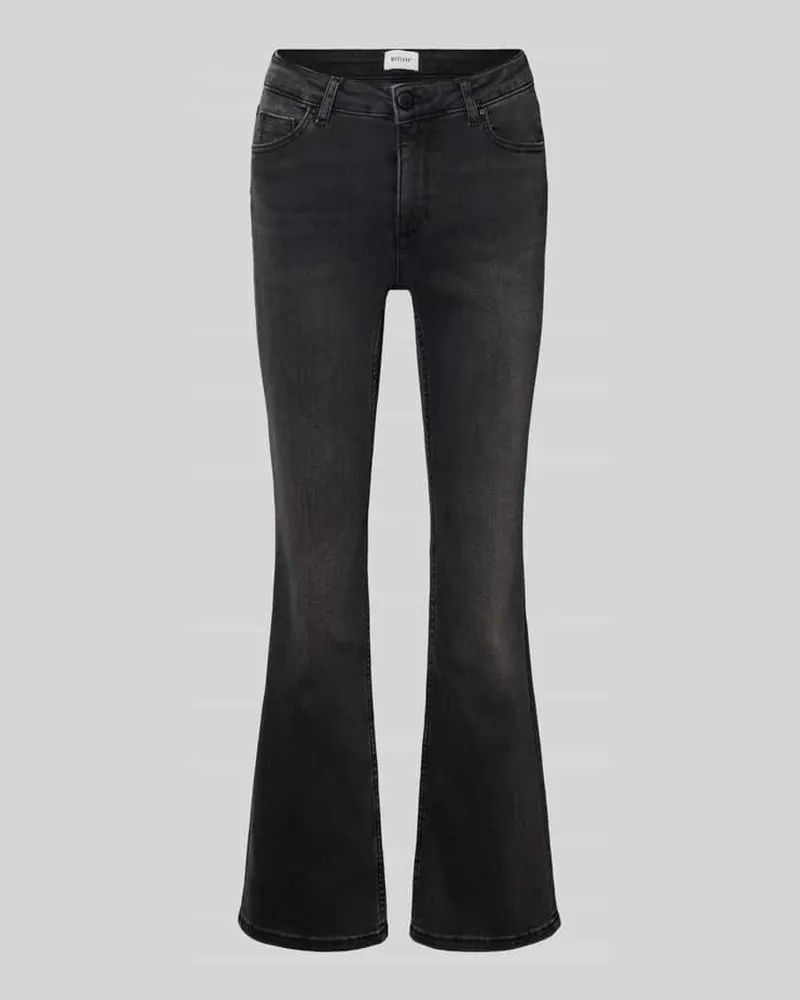 Mustang Flared Jeans mit 5-Pocket-Design Black
