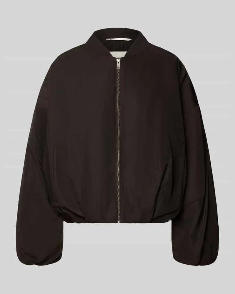 Drykorn Bomberjacke mit Eingrifftaschen Modell 'BRADDAN Schoko