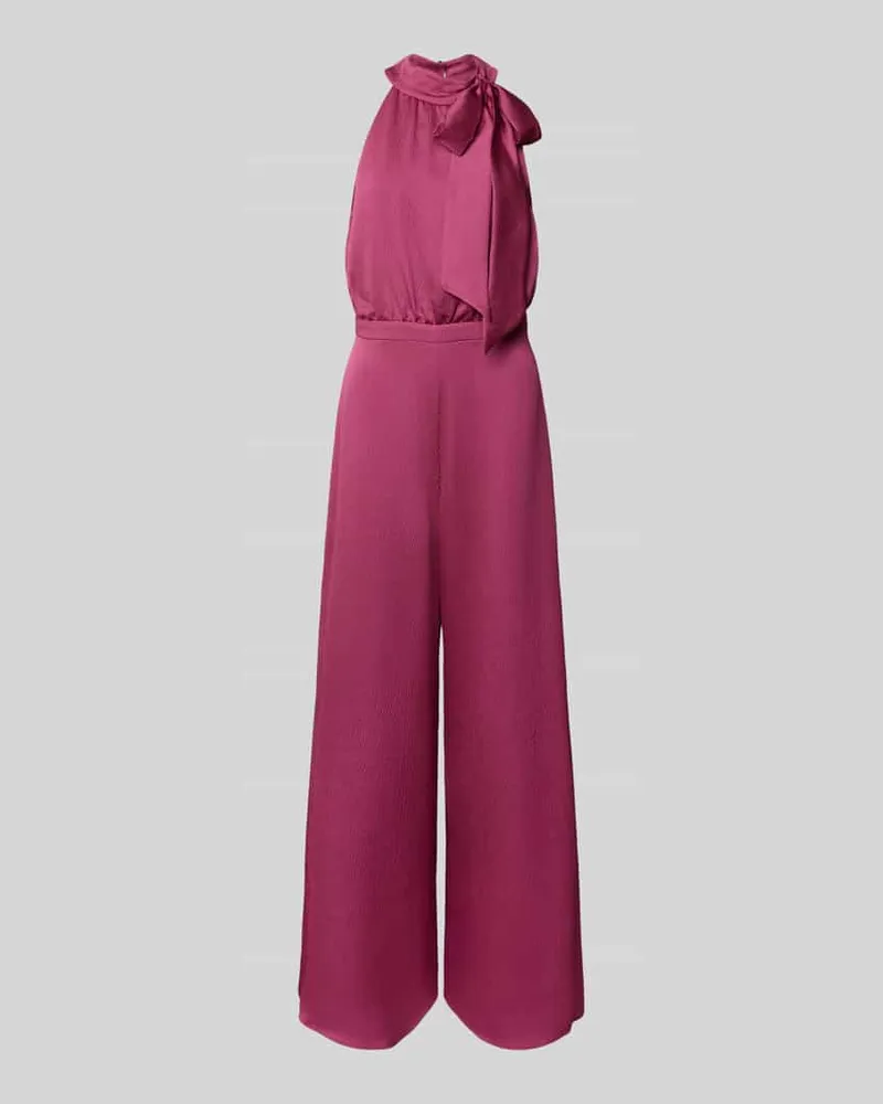 Swing Jumpsuit mit Stehkragen Pink
