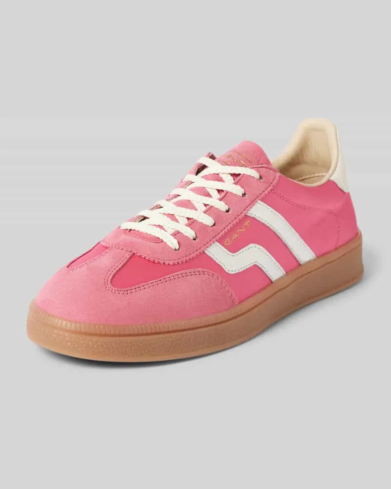Gant Sneaker aus Leder-Mix mit Label-Detail Modell 'CUZIMA Pink