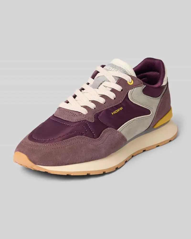 HOFF Sneaker aus Leder-Mix mit Logo-Detail Modell 'City Violett