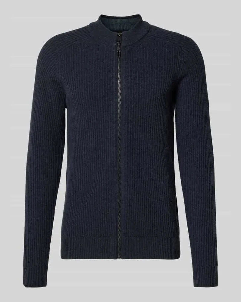 Camel Active Strickjacke mit Reißverschluss Marine