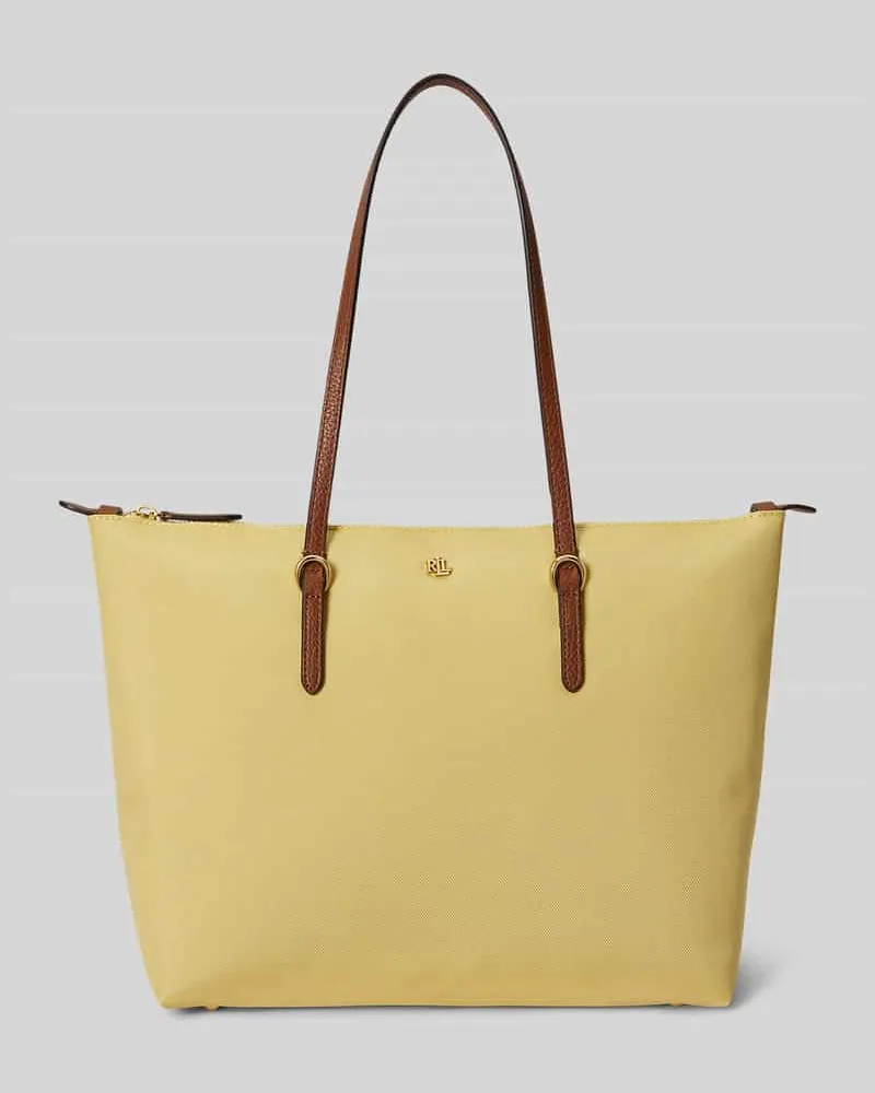 Ralph Lauren Henkeltasche mit Logo-Applikation Gelb