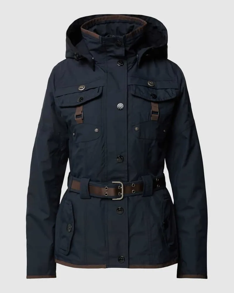 Wellensteyn Shaped Fit Jacke mit Taillengürtel Modell 'CHOCANDY Marine
