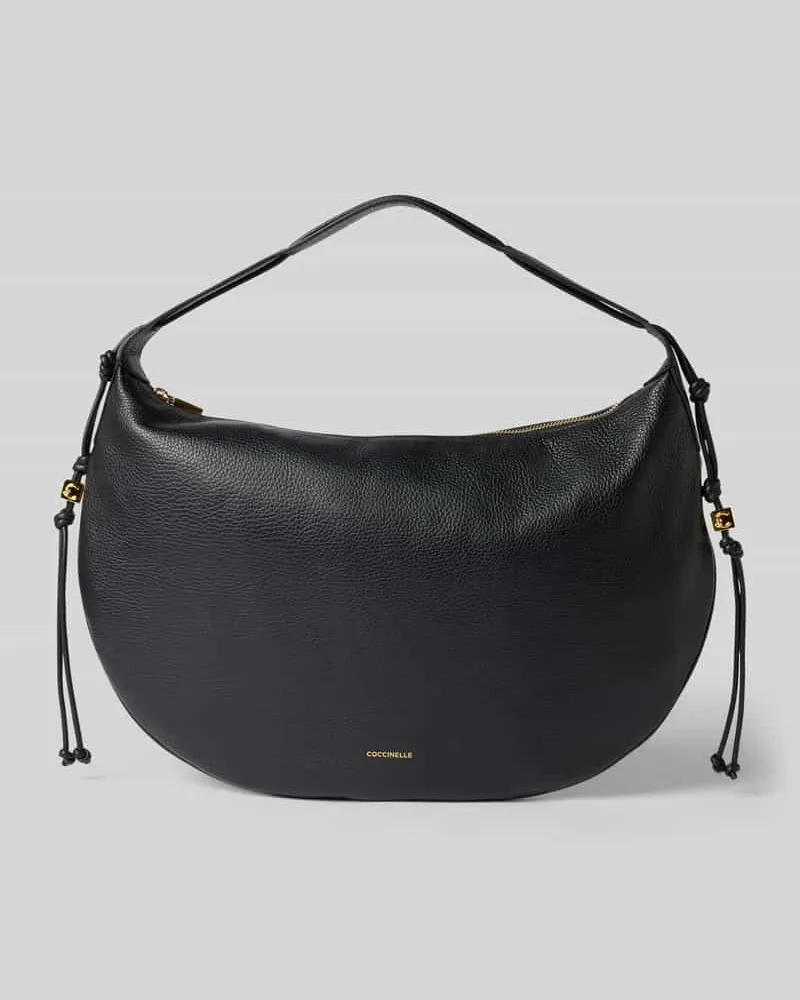 Coccinelle Shoulder Bag mit Logo-Print Modell 'Thess Black